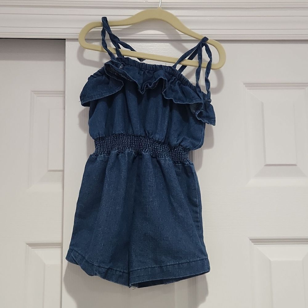 mud pie denim romper 3T